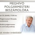 Meghívó polgármesteri beszámolóra